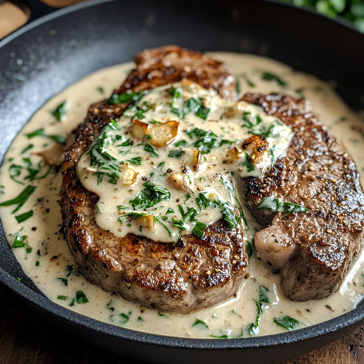 Beef Steak w/ Creamy Pepper Sauce