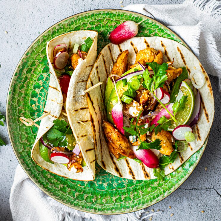 Vegetable Chicken Shawrma