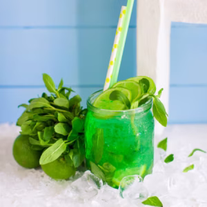 Moroccan mint limes