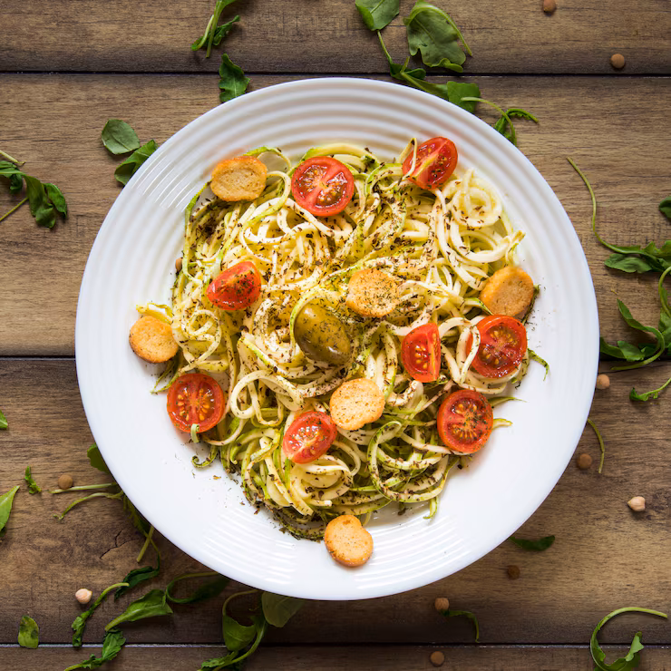 Spaghetti Olive Oil w/ Tomato Sauce